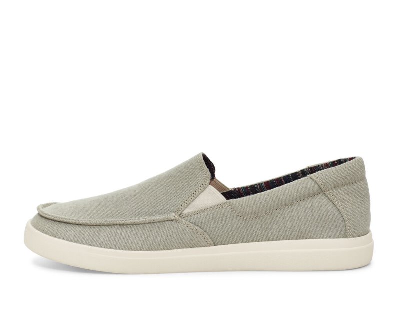 Sanuk Sideline 2 Hemp Slip On Men's Shoes Light Green | Canada 231HAP